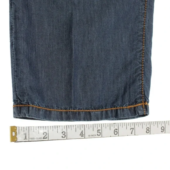 Hettabretz NWD Cotton / Silk Blend 5 Pocket Jeans Size 58 (42 US) In Solid Blue
